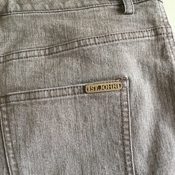 ST. JOHN STRAIGHT LEG ANKLE JEANS WOMENS SIZE 4 GREY - Picture 6 of 7